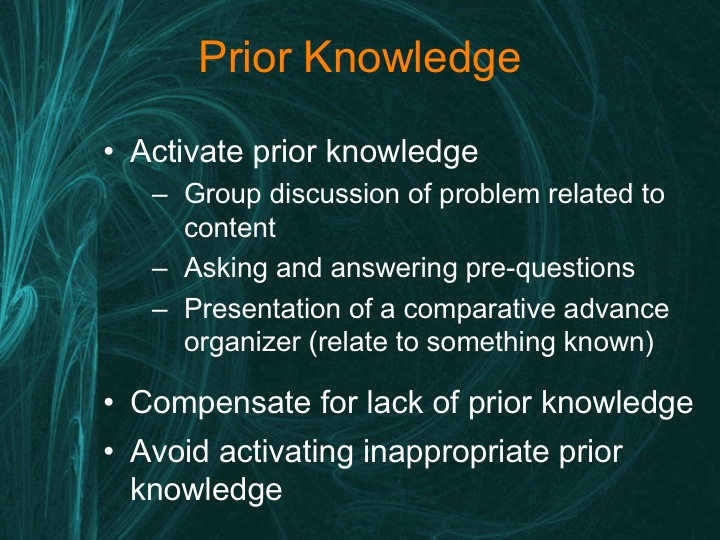 Prior Knowledge